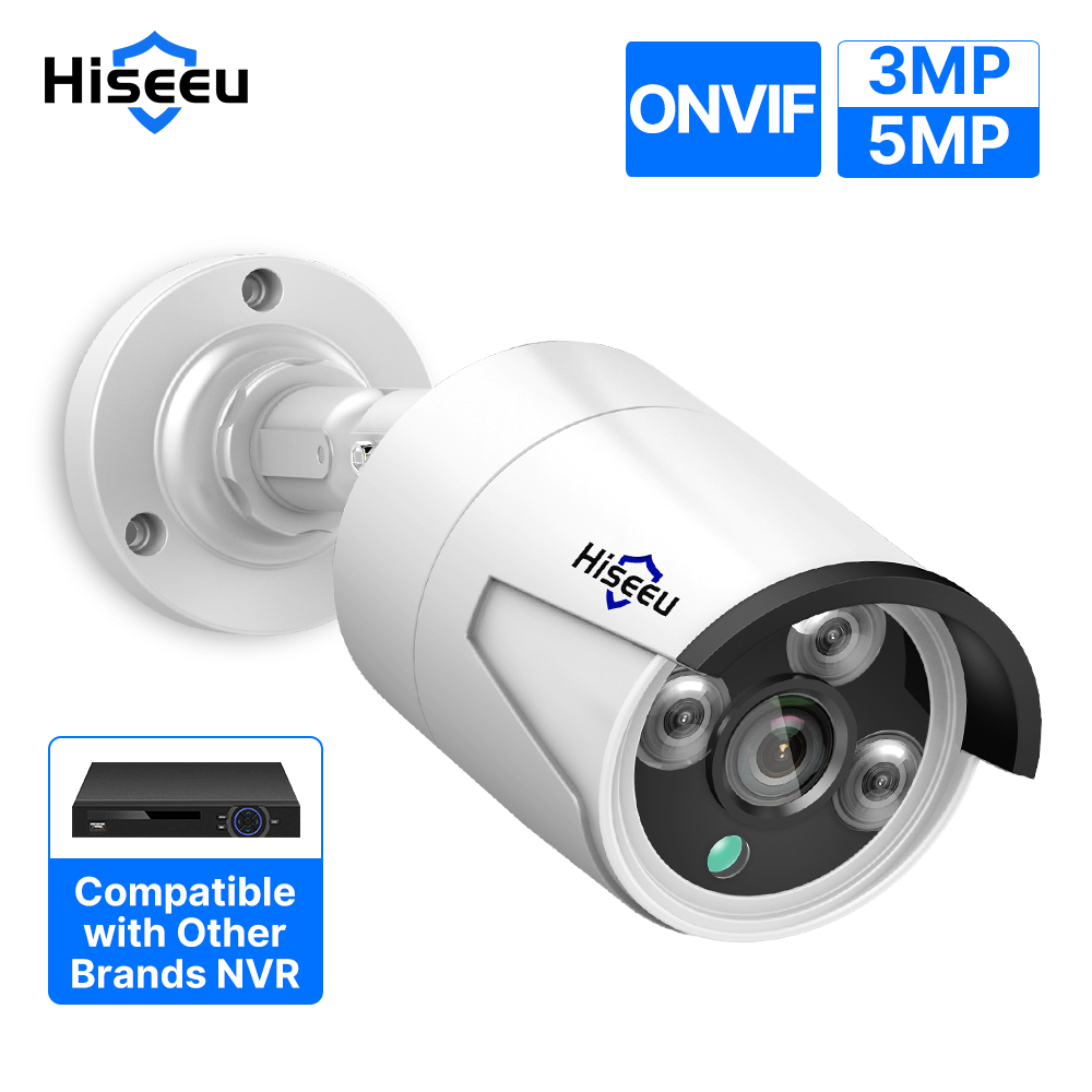 Home Cinema Sony - Hiseeu 5MP เสียงนิรภัย IP กล้องเฝ้าระวัง POE