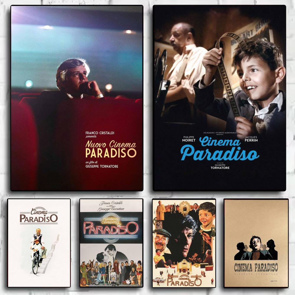 Home Cinema Movies - โปสเตอร์ภาพยนตร์คลาสสิก N-Nuovo Cinema Paradiso ศิลปะตกแต่งผนังสไตล์โมเดิร์น มินิมอล