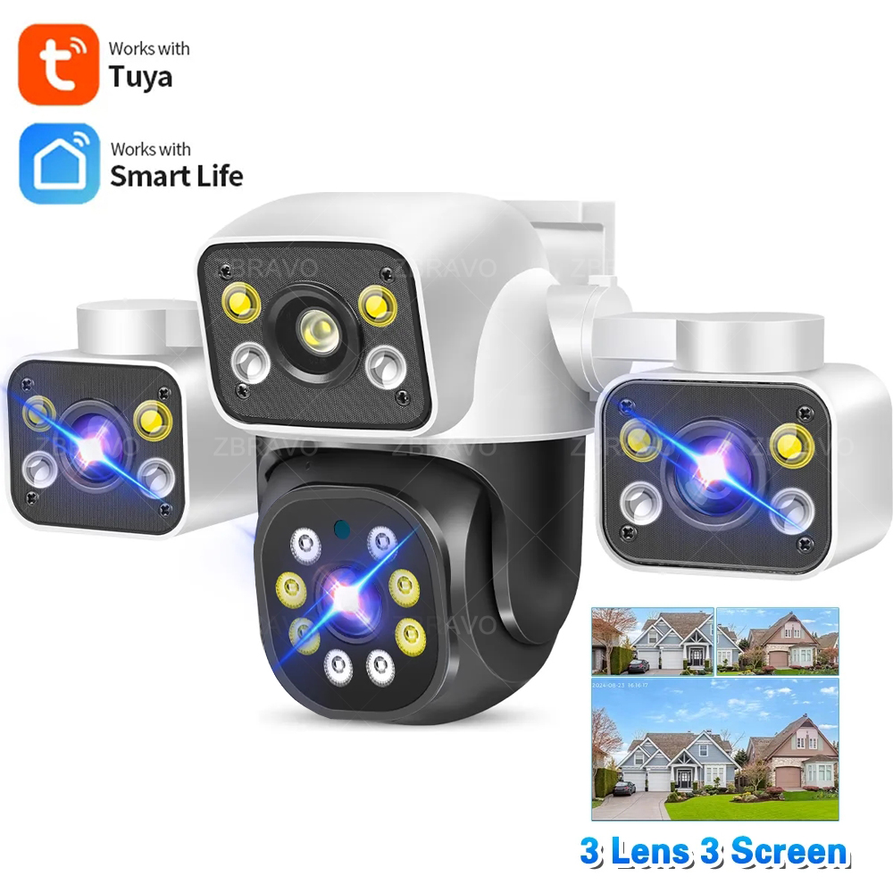 Home Cinema Sony - กล้องวงจรปิด Tuya SmartLife 3 จอภาพ กล้องรักษาความปลอดภัย