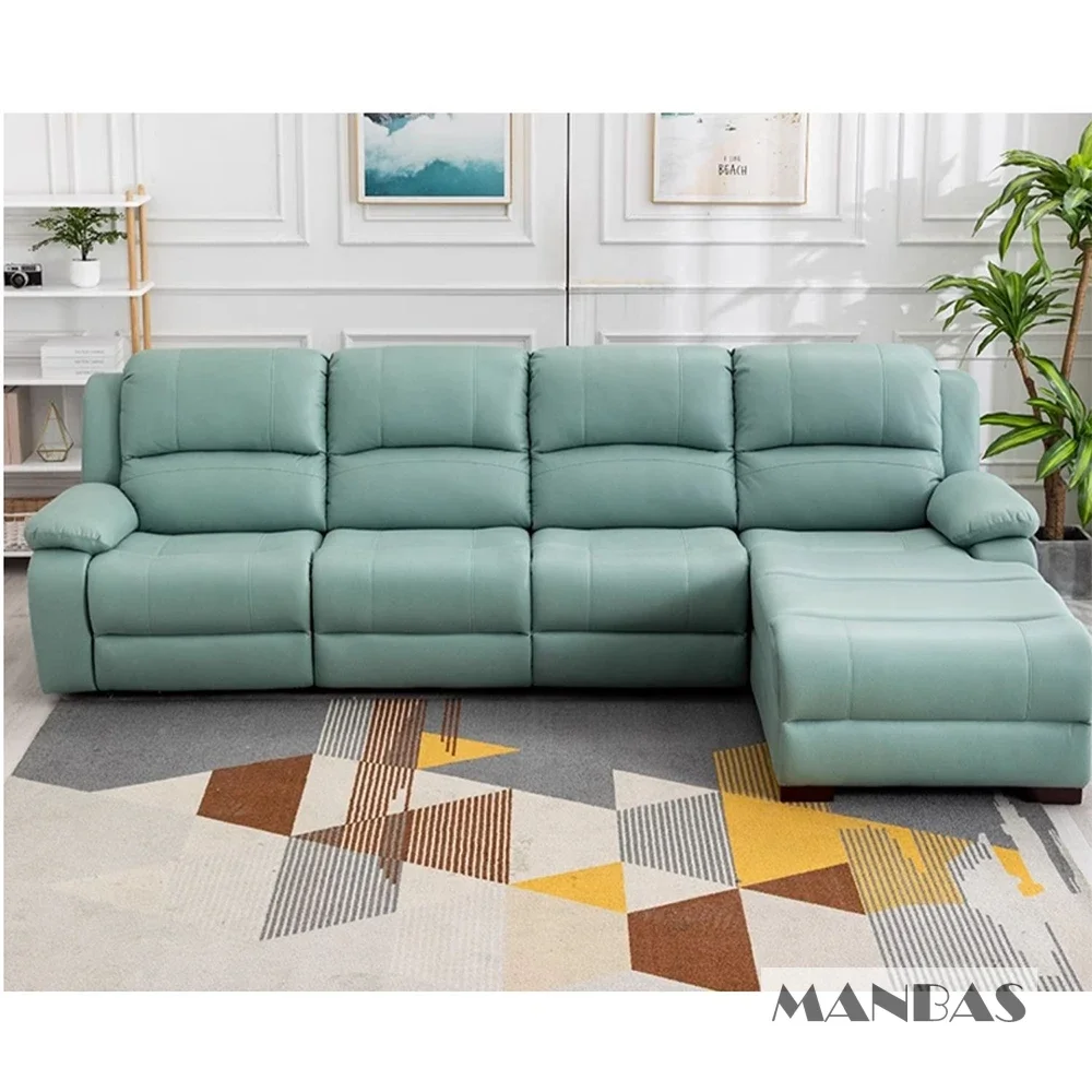 โซฟาหนังแท้ปรับเอนด้วยมือและระ - Home Cinema Recliners บทวิจารณ์และราคา