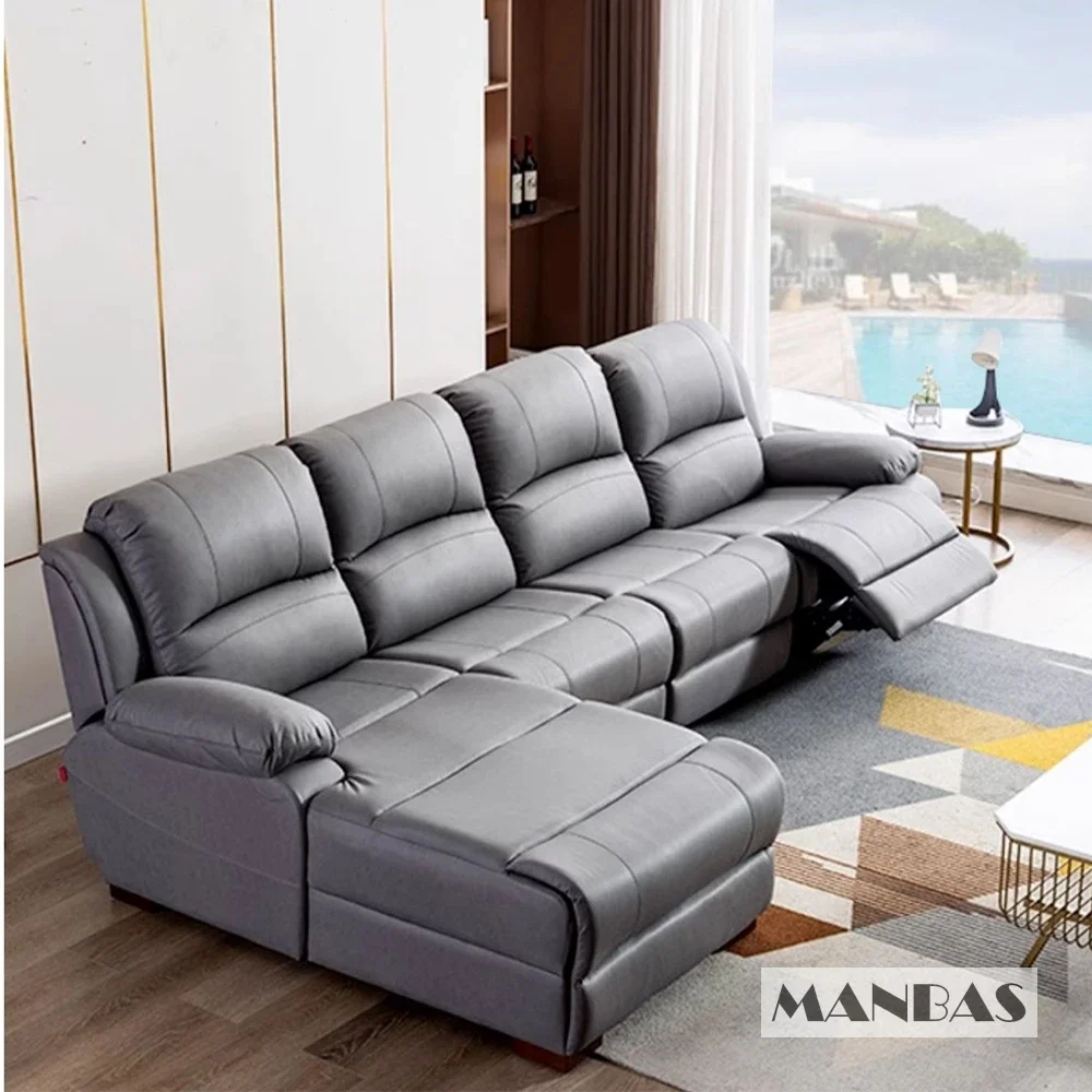 โซฟาหนังแท้ปรับเอนด้วยมือและระ - Home Cinema Recliners บทวิจารณ์และราคา