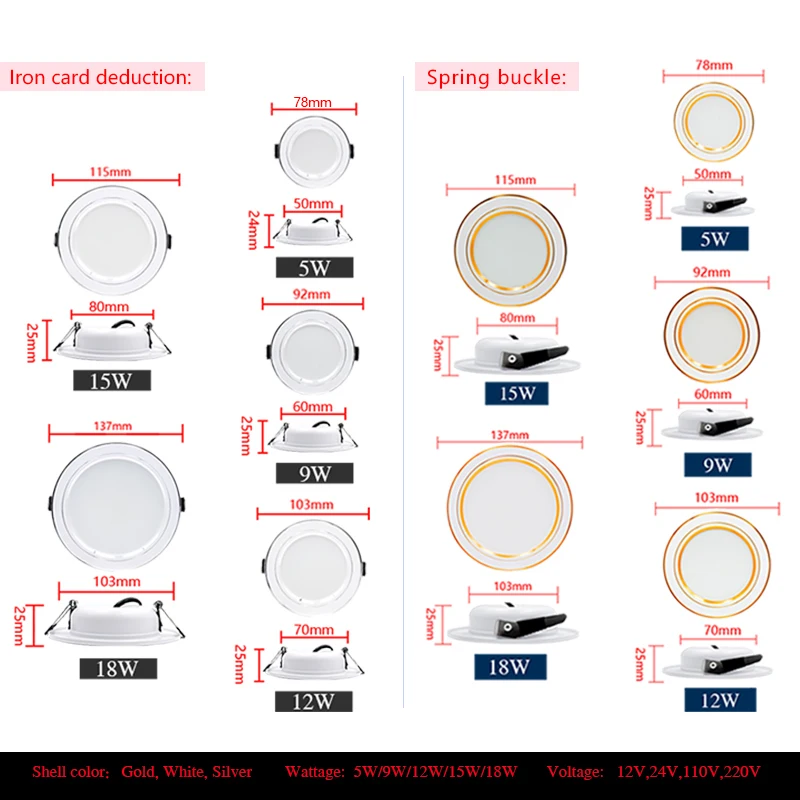 4 ชิ้น LED ดาวน์ไลท์ AC 110V 2 - Home Cinema Led บทวิจารณ์และราคา