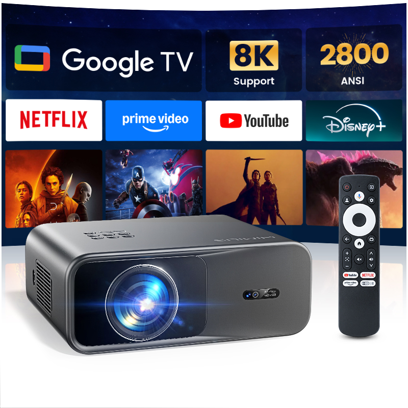 โปรเจคเตอร์ Wimius G1 4K Googl - Home Cinema Movies บทวิจารณ์และราคา