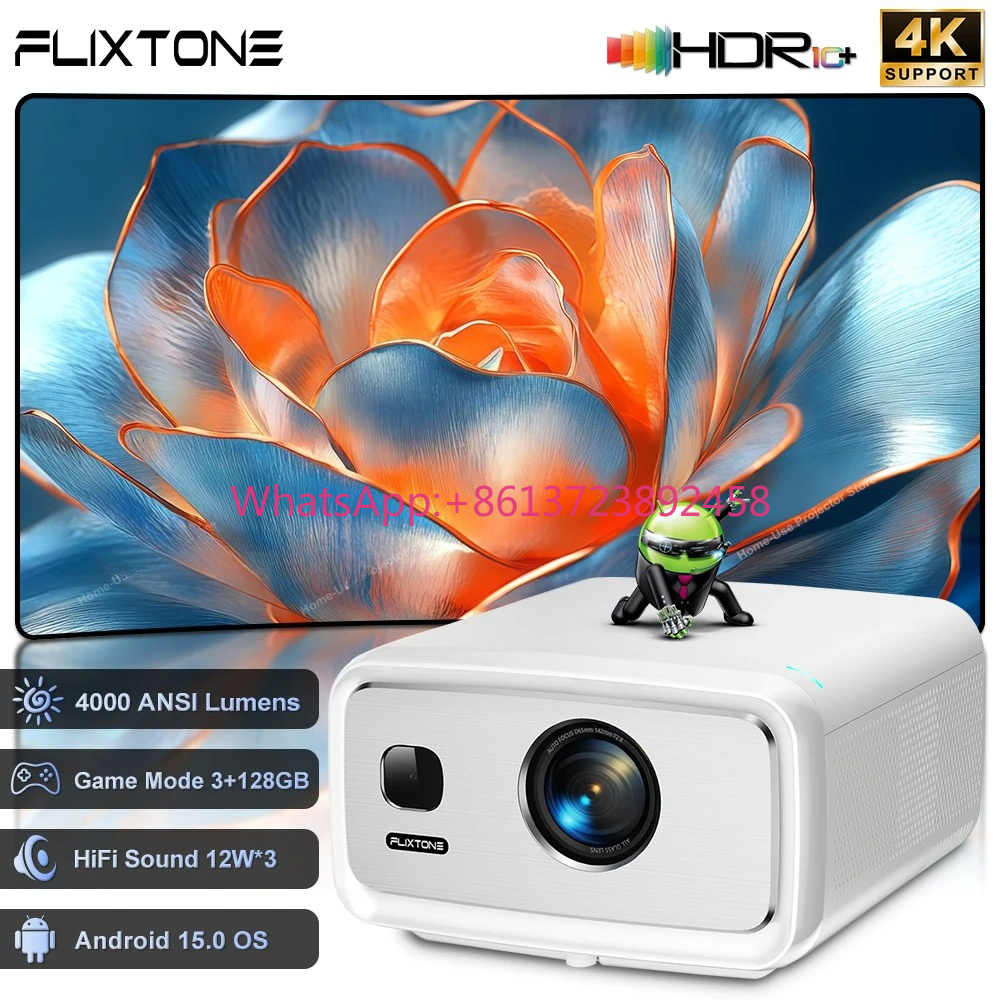 โปรเจคเตอร์ FlixTone D10S 4000 - Home Cinema Movies บทวิจารณ์และราคา