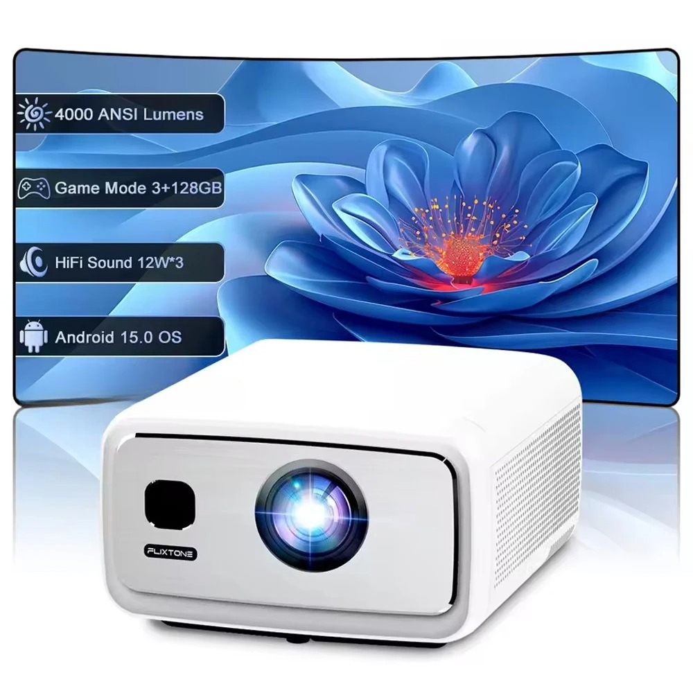 โปรเจคเตอร์ FlixTone D10S 4000 - Home Cinema Movies บทวิจารณ์และราคา