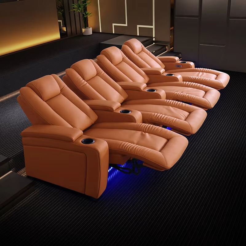 โซฟาหนังปรับเอนแบบดึงมือสุดหรู - Home Cinema Recliners บทวิจารณ์และราคา