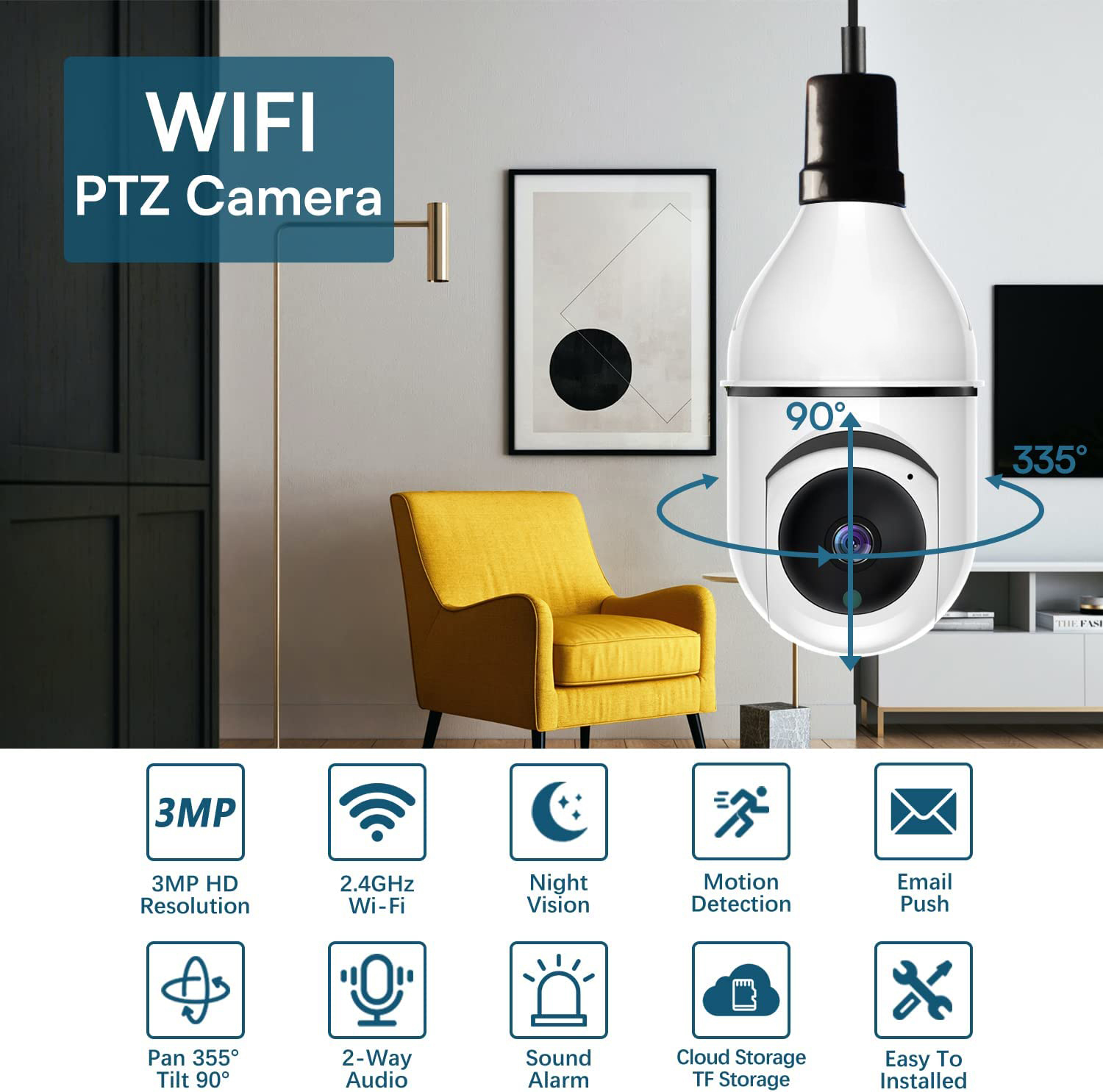 สมาร์ท E27 กล้องหลอดไฟ Wifi กล - Home Cinema Sony บทวิจารณ์และราคา