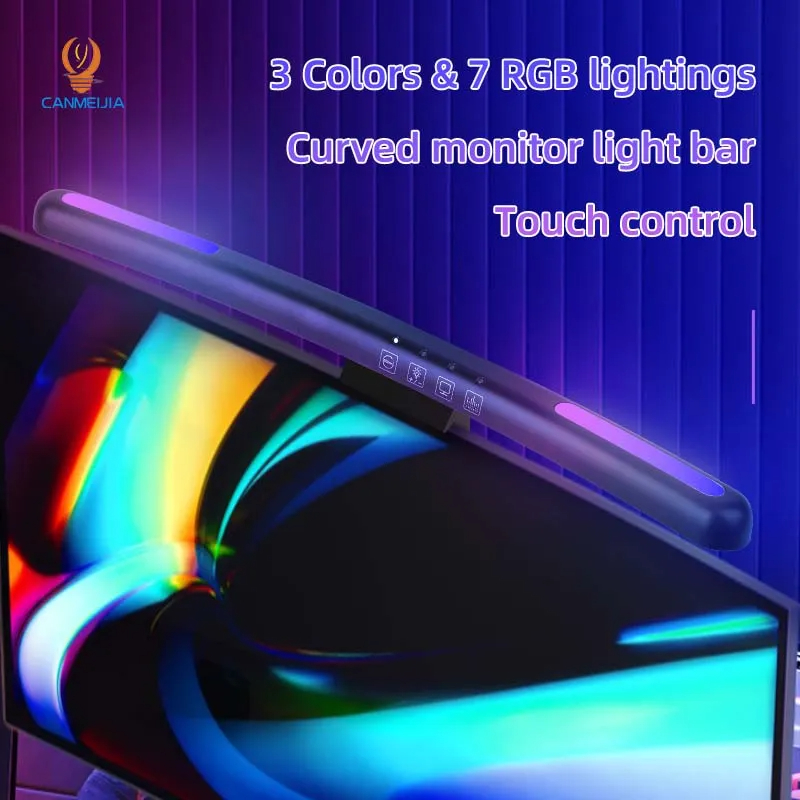โคมไฟหน้าจอแอลอีดีโค้ง USB RGB - Home Cinema Led บทวิจารณ์และราคา